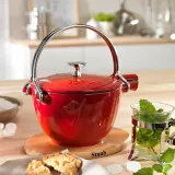 STAUB Чайник чугунный 1,15 л базилик-зеленый — фото 4