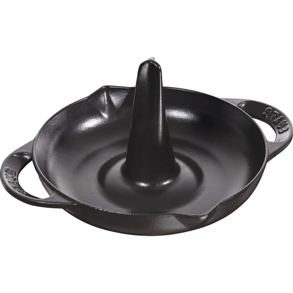 STAUB Жаровня для курицы 24 см черная