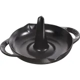 STAUB Жаровня для курицы 24 см черная — фото 1