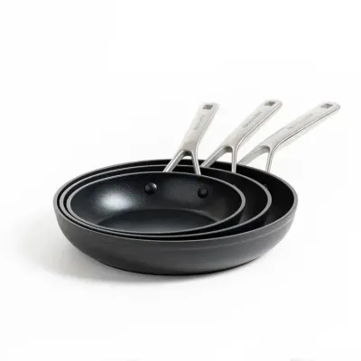 KitchenAid Набор из 3 кованых закаленных сковородок 20+24+28 см
