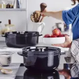 KitchenAid Чугунная кастрюля 26 см 5,2 л черная — фото 6