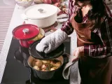 KitchenAid Овальный чугунный кастрюля 30 см 5,6 л крем — фото 6