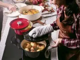 KitchenAid Овальный чугунный кастрюля 30 см 5,6 л крем — фото 7