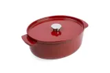 KitchenAid Овальный чугунный кастрюля 30 см 5,6 л красный — фото 1