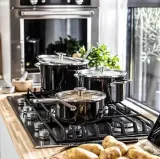KitchenAid Эмалированная кастрюля 20 см 2,4 л с крышкой Onyx Black — фото 3