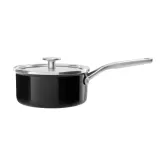 KitchenAid Эмалированная кастрюля 18 см 2 л с крышкой Onyx Black — фото 1