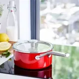 KitchenAid Кастрюля эмалированная 20 см 2,4 л с крышкой Empire Red — фото 6