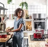 KitchenAid Кастрюля эмалированная 16 см 1,3 л с крышкой Empire Red — фото 3