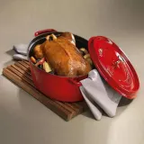 STAUB Чугунная форма для запекания Cocotte овальная 3,2 л 27 см графит — фото 6