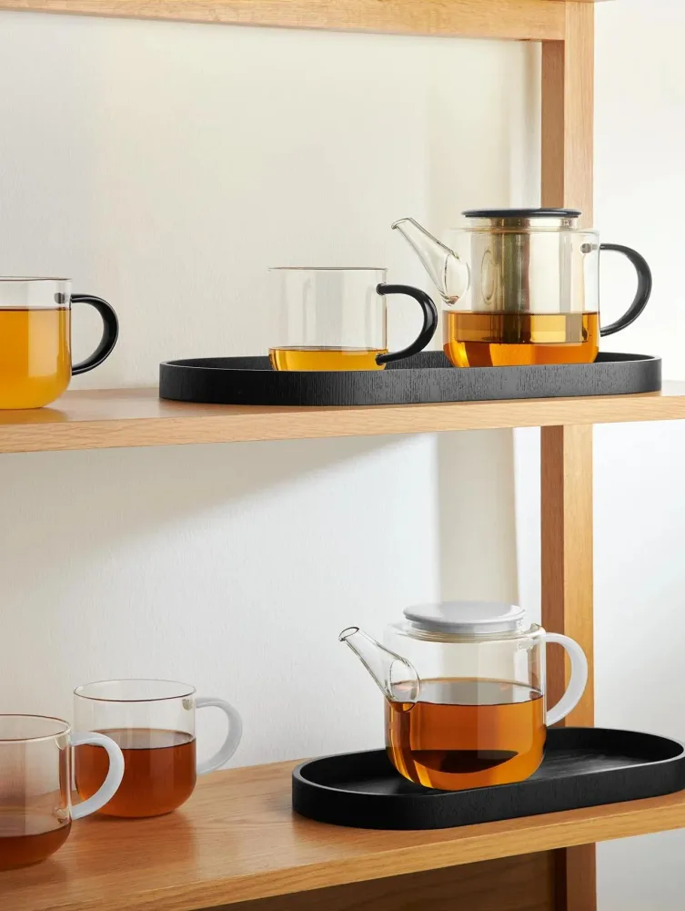ASA Чайник Coppa Glass 1,1 л черный