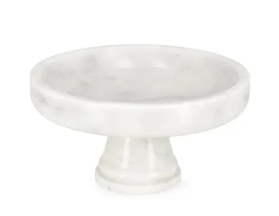 Mensa Home Декоративная миска на ножке Kandy 25x12,5 см белая