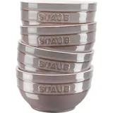 STAUB Набор из 4 сервировочных чаш 12 см античный графит — фото 1