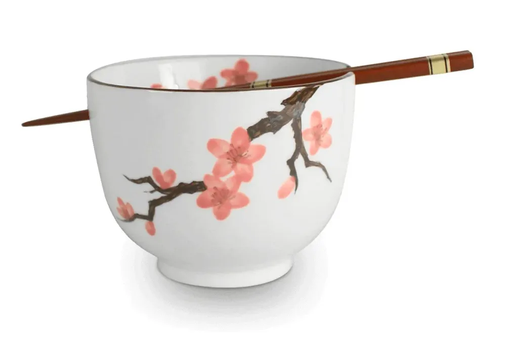 Mensa Home Миска для собы 13x10 см + палочки для еды Sakura