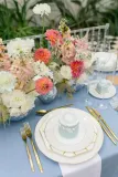 Wedgwood Тарелка Gio Gold 23 см восьмиугольная белая — фото 5