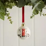 Royal Worcester Wrendale Designs 7 см Xmas Post Annual 2023 bauble — фото 5