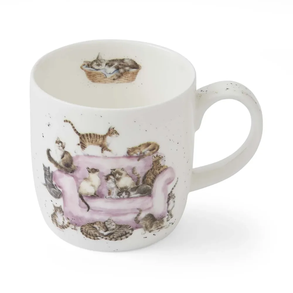 Royal Worcester Кружка Wrendale Designs 310 мл "Кошачий настрой"