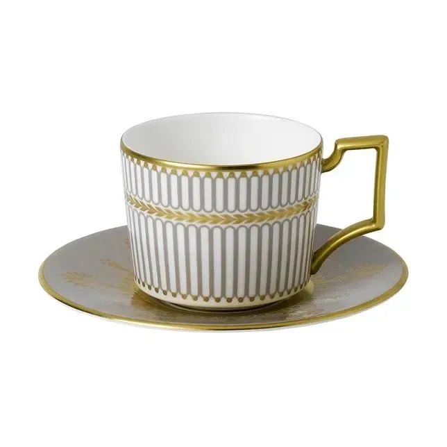 Чашка с блюдцем Wedgwood Prestige Anthemion Grey для эспрессо
