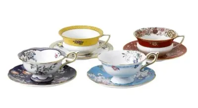 Wedgwood Набор из 4 чашек с блюдцами Wonderlust 140 мл для чая, арт. WW-40035018