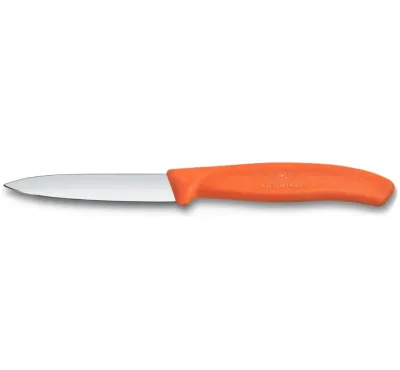 Victorinox Нож кухонный 8 см гладкий оранжевый