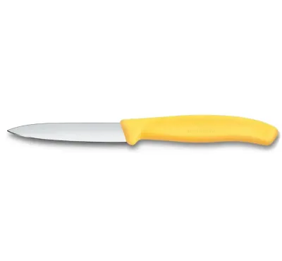 Victorinox Нож кухонный 8 см гладкий желтый