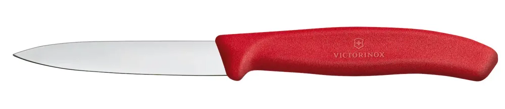 Victorinox Нож кухонный 8 см гладкий красный