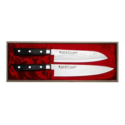 Нож кухонный Satake Cutlery Mfg Daichi Zestaw 2 ножа в деревянном ящике
