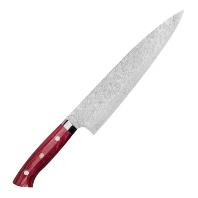 Mistrz Takeshi Saji Нож Red Turquoise R2 24 см для шеф-повара