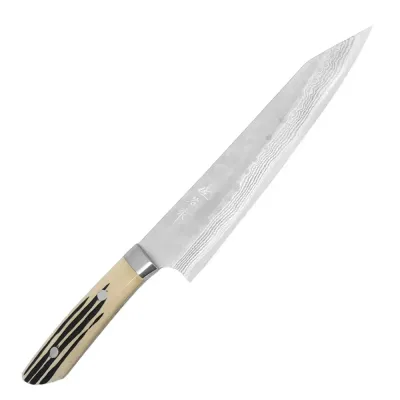 Mistrz Takeshi Saji Нож SRS-13 рог оленя 21 см для шеф-повара, ручная ковка