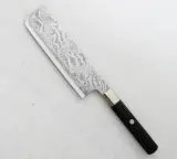 Mcusta Zanmai Нож Splash Damascus 16,5 см Накири — фото 2