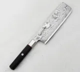 Mcusta Zanmai Нож Splash Damascus 16,5 см Накири — фото 3
