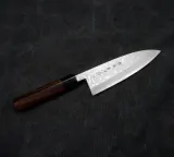 Mistrz Hideo Kitaoka Нож Shirogami Satin Damascus 16,5 см Deba — фото 3