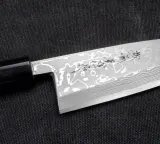 Mistrz Hideo Kitaoka Нож Shirogami Satin Damascus 16,5 см Deba — фото 4