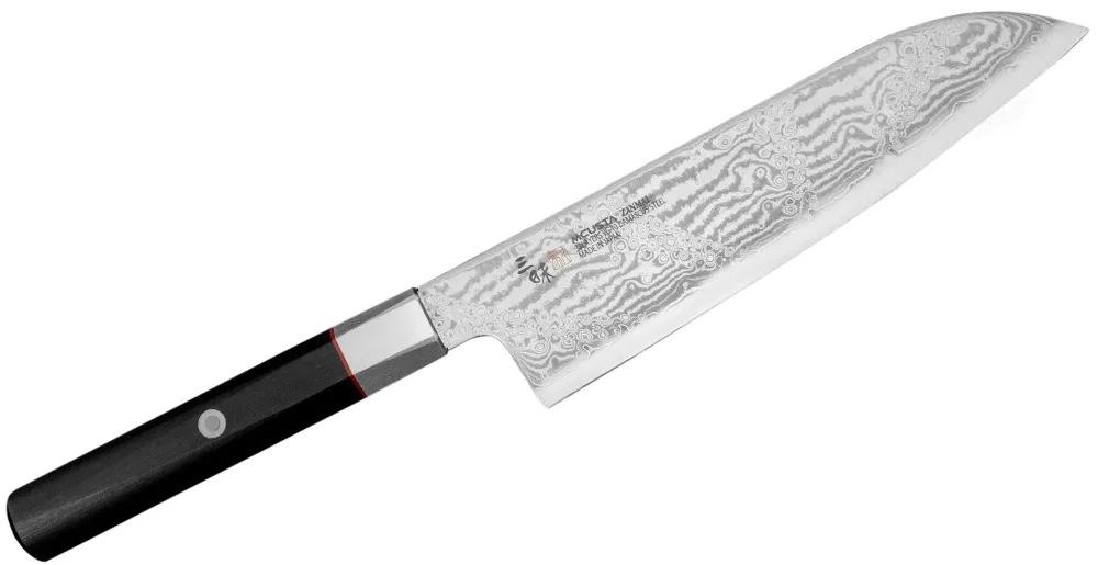 Mcusta Zanmai Нож Splash Damascus 18 см Santoku