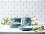 GreenPan Набор 2 сковородок Padova 20+26 см дымчато-голубого цвета — фото 6