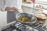 GreenPan Сковорода Вок: Wok Apex 28 см керамическое покрытие в форме медового сота — фото 2