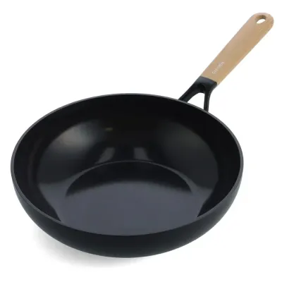 GreenPan Сковорода Вок: Wok Eco Smartshape 28 см из светлого дерева