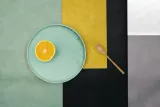 ASA Подставка под тарелку Vegan Leather 46x33 см светло-голубая — фото 2