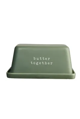 ASA Маслёнка Hey! 16x11x7,5 см Butter Together зелёная