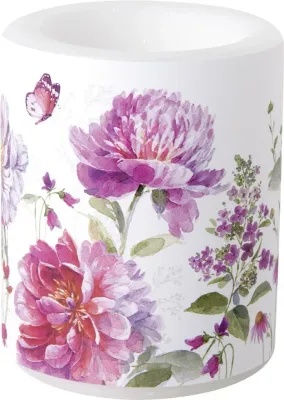 IHR Свеча 9x10 см Jardin Rose White