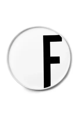 Тарелка обеденная Design Letters, фарфор, 20 см, белая