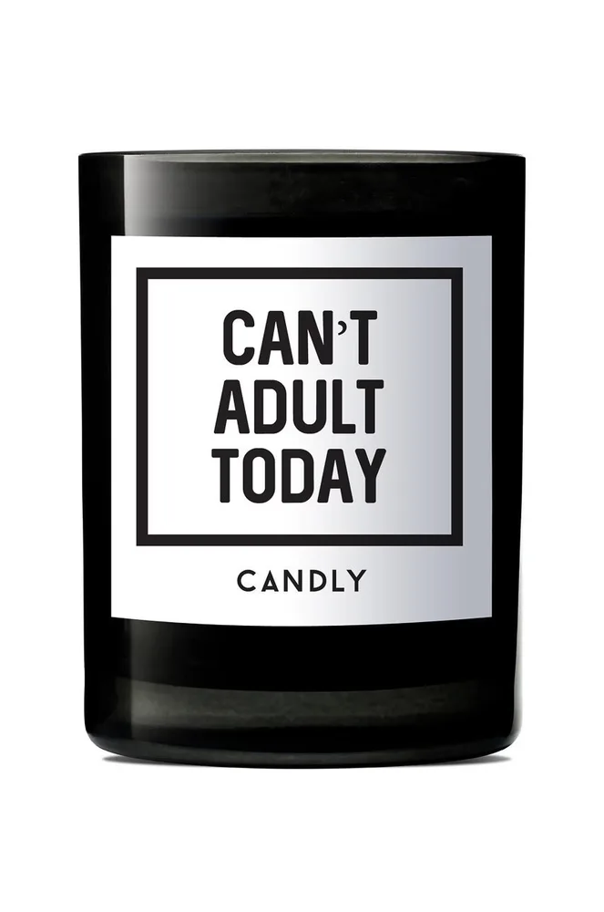 Ароматическая свеча Candly Can't adult today, соевый воск, белый