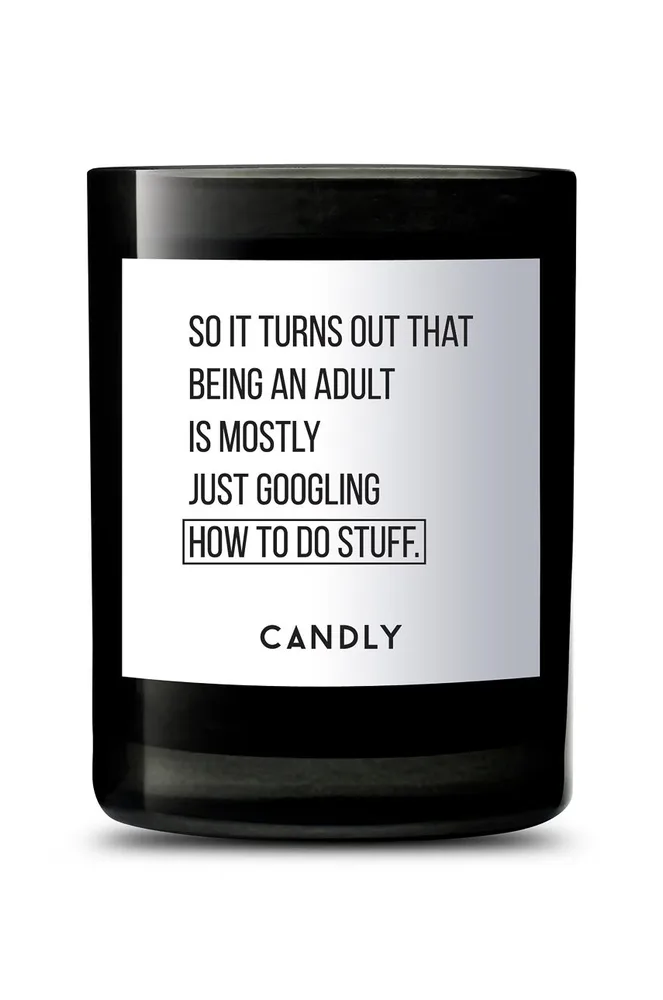 Ароматическая свеча Candly, соевый воск, бежевый
