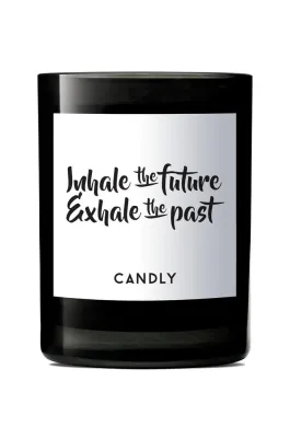 Ароматическая свеча Candly Inhale the future/Exhale the past, соевый воск, зелёный