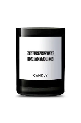 Ароматическая свеча Candly Mind of a Hustler / Heart of a Queen, воск, бежевый