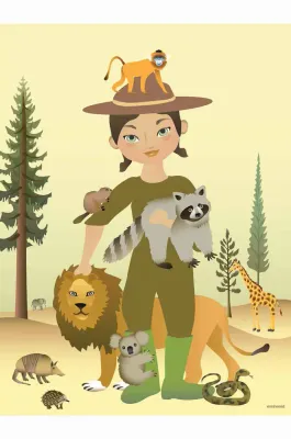 Постер Vissevasse The Zookeeper 30 40 см