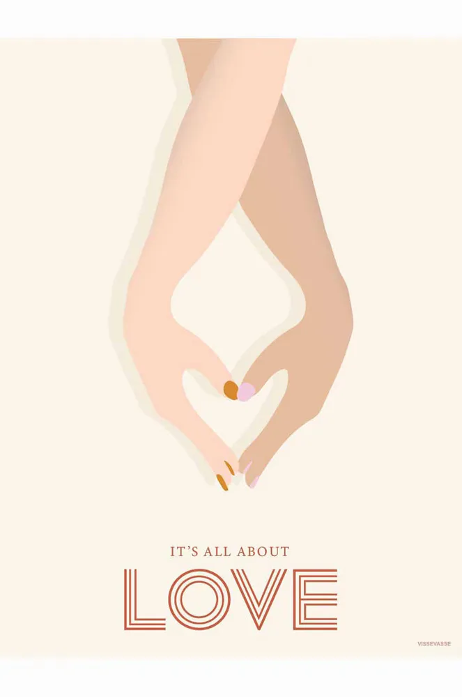 Постер Vissevasse Its All About Love 30 40 см