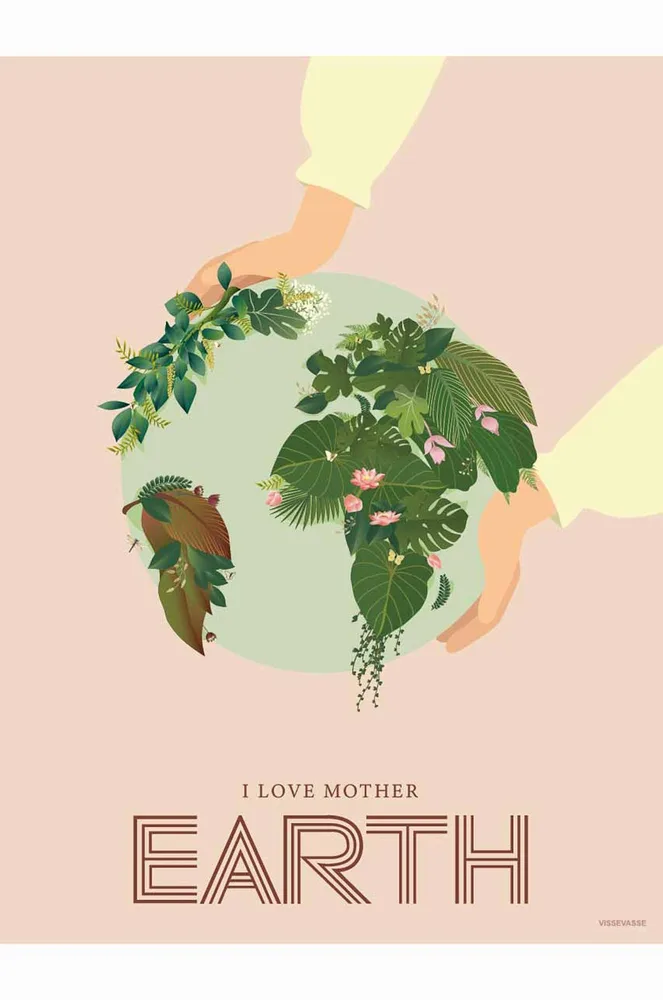 Постер Vissevasse I Love Mother Earth 50 70 см
