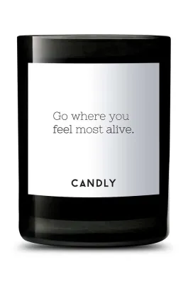 Ароматическая свеча Candly Go where you feel most alive, соевый воск, бежевый