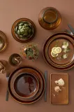 Тарелка десертная Bitz Gastro, каменная керамика, 21 см, чёрная — фото 7