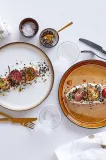 Тарелка обеденная Bitz Gastro, каменная керамика, 27 см, чёрная — фото 7